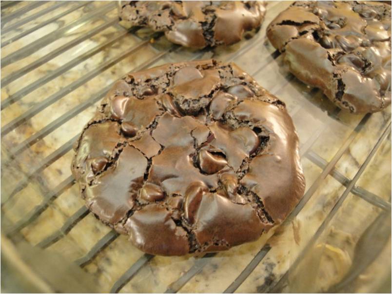 Μαλακά σοκολατένια cookies brownies χωρίς αλεύρι
