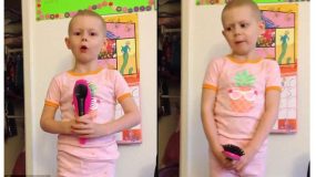 ΣΥΓΚΙΝΕΙ 5χρονη μικρουλα :Μην στεναχωριέστε, αφού είμαι εγώ γενναία με τον καρκίνο, μπορείτε κι εσείς!