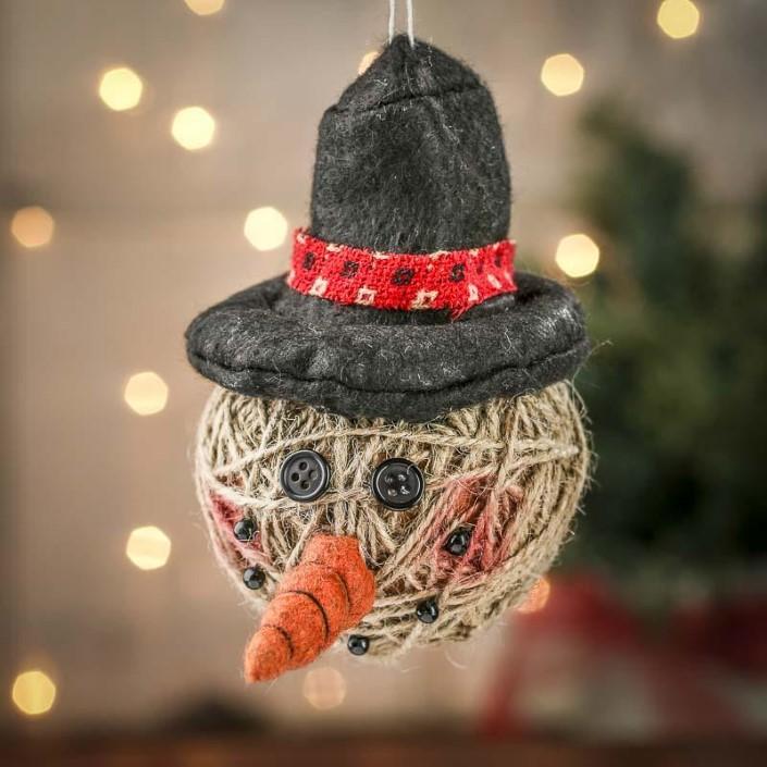 Χριστουγεννιατικα στολιδια απο σπαγκο!