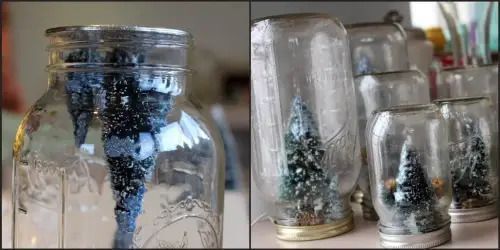 11 χριστουγεννιατικες κατασκευές με γυάλινα βαζάκια!