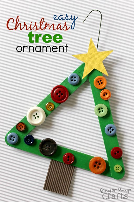 easy Christmas tree ornament from GingerSnapCrafts.com #DecoArt #spon #ChristmasOrnament