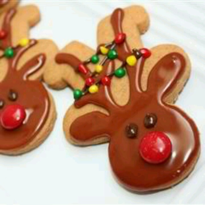 upside down gingerbread men turned into reindeers