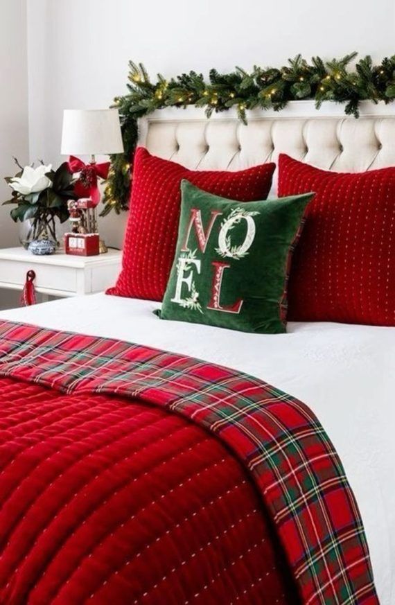 32 υπέροχες ιδεες για να διακοσμησετε Χριστουγεννιατικα τη κρεβατοκαμαρα σας!