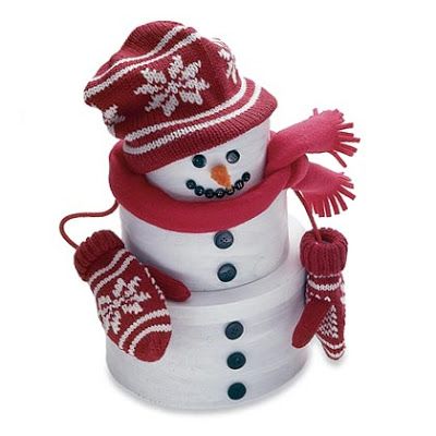 χιονάνθρωπος-από-κουτάκια-γάντια-σκούφος- χιονάνθρωπος-από-κουτάκια-γάντια-σκούφος-