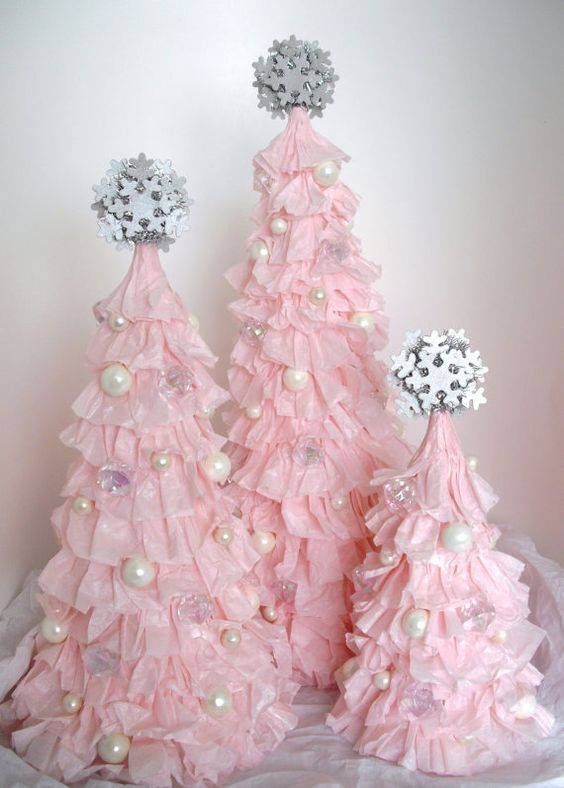 ροζ-χριστουγεννιάτικα-δεντράκι-με-τούλι-