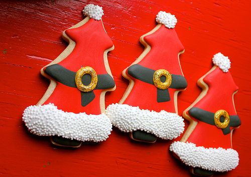 Santa Tree Cookies