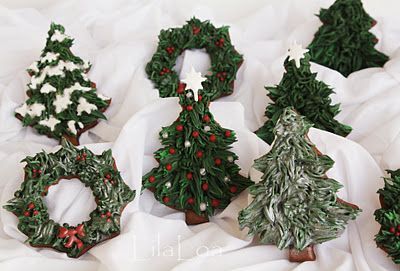 Christmas tree cookies