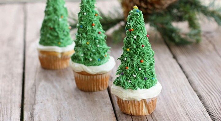 Χριστουγεννιάτικα δεντράκια cupcakes !Συνταγή βήμα βήμα