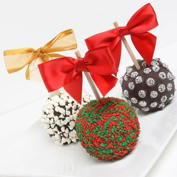 Χριστουγεννιάτικα -μήλαρακια-με-κορδέλες-