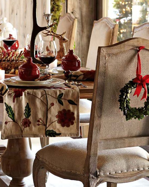 Στολίστε τις καρέκλες της τραπεζαρίας σας για τα Χριστούγεννα. Ιδέες που θα σας ξετρελάνουν