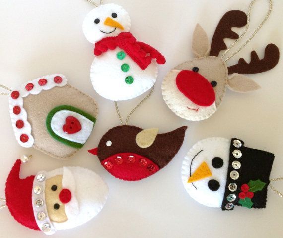 Φτιάξε μόνη σου Χριστουγεννιάτικα στολίδια από τσόχα