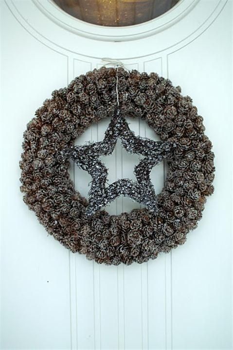 Ιδεες για χριστουγεννιατικη διακοσμηση με κουκουναρια!