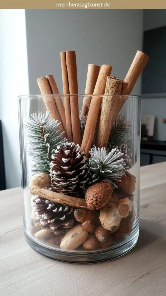 Ιδεες για χριστουγεννιατικη διακοσμηση με κουκουναρια!