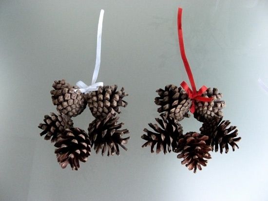 Ιδεες για χριστουγεννιατικη διακοσμηση με κουκουναρια!