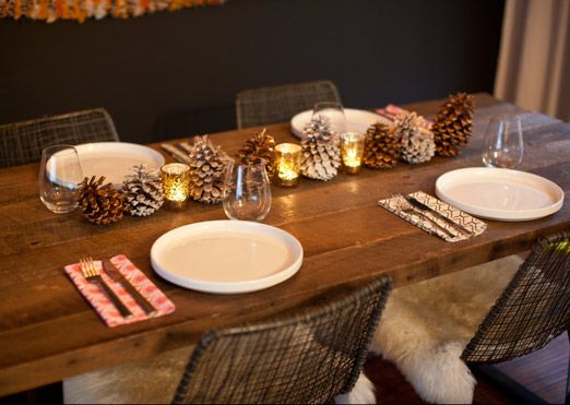 Ιδεες για χριστουγεννιατικη διακοσμηση με κουκουναρια!