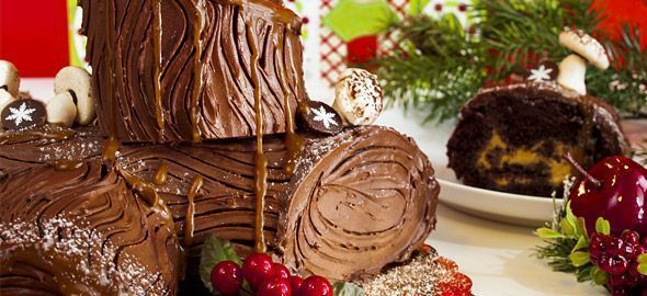 σοκολατένιος-χριστουγεννιάτικος-κορμός σοκολατένιος-χριστουγεννιάτικος-κορμός