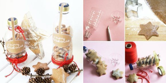 Χριστουγεννιάτικη-κατασκευή-με-πλαστικά-μπουκαλάκια-2- Χριστουγεννιάτικη-κατασκευή-με-πλαστικά-μπουκαλάκια-2-