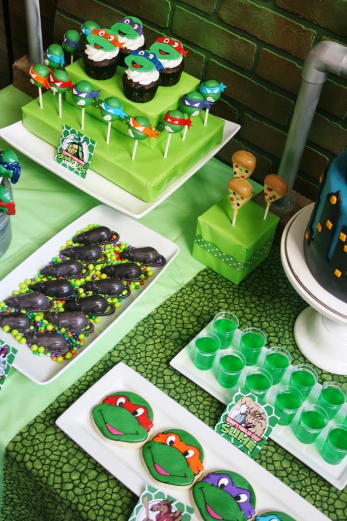 Teenage Mutant Ninja Turtles Party with Lots of Really Cool Ideas via Kara's Party Ideas KarasPartyIdeas.com #TMNTParty #PartyIdeas #Supplies (5)