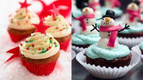 Ιδεες για  Χριστουγεννιάτικα cupcakes