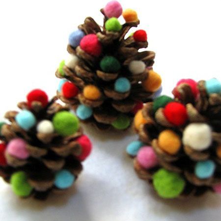 κουκουνάρια-με-πον-πον-