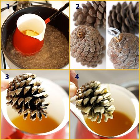 οδηγίες-για-κουκουνάρια-βουτηγμένα-σε-κερί-