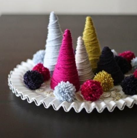 δεντράκια-από-κλωστή- δεντράκια-από-κλωστή-