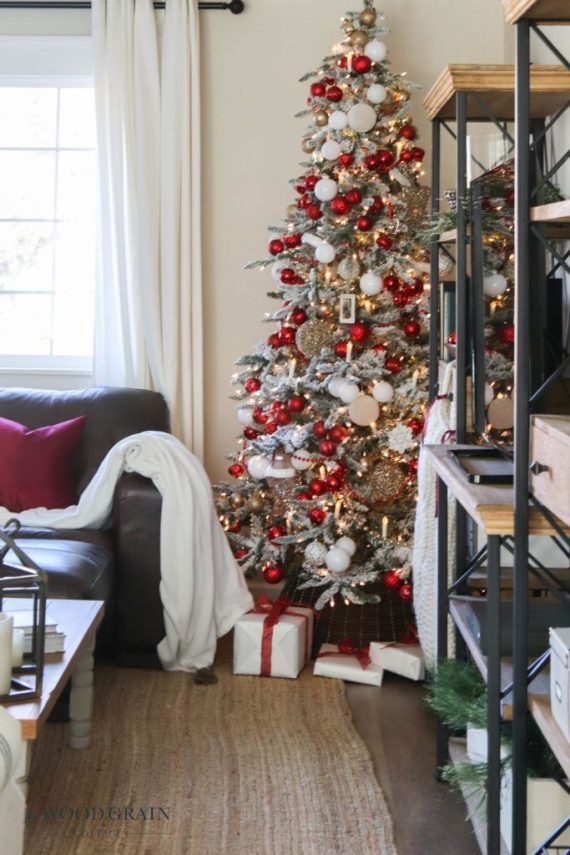 55 χριστουγεννιατικες ιδεες διακοσμησης για το σαλονι σας