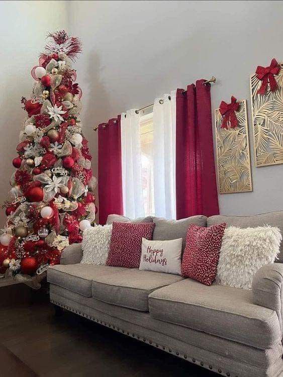 55 χριστουγεννιατικες ιδεες διακοσμησης για το σαλονι σας