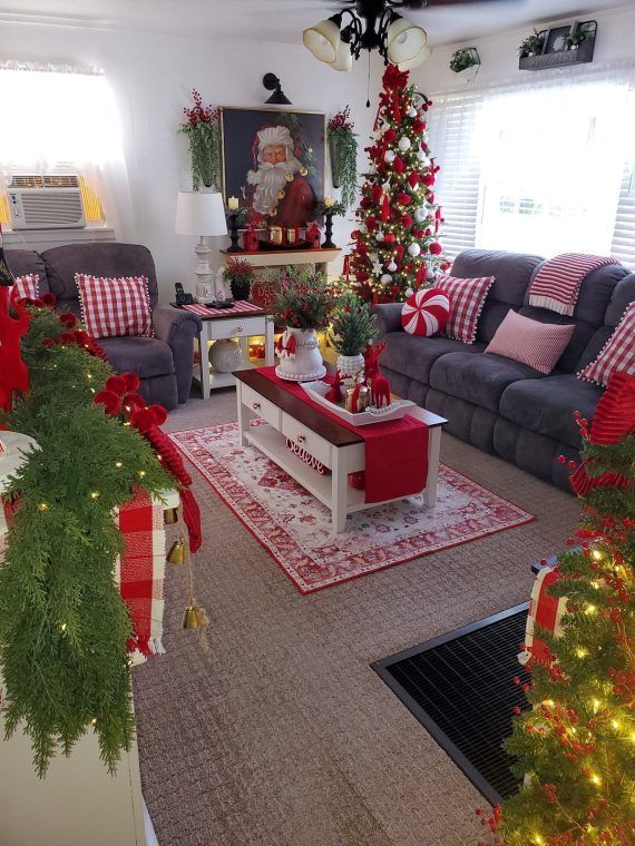 55 χριστουγεννιατικες ιδεες διακοσμησης για το σαλονι σας