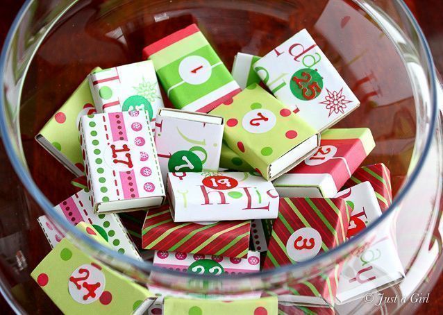 χριστουγεννιάτικο-ημερολόγιο-από-σπιρτόκουτα-