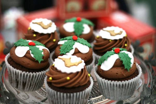 Χριστουγεννιατικα Cupcakes με noutella με τρια Υλικα!
