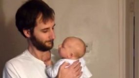 Πως ντυνεται ενας μπαμπας για να μην ενοχλησει το μωρο;Το ξεκαρδιστικο video που εγινε viral!