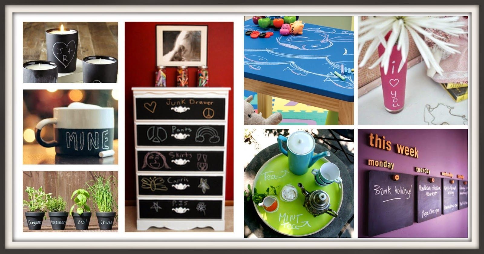 Καταπληκτικες Ιδέες διακοσμησης με χρώμα μαυροπίνακα και συνταγή για χρώμα  σε όποια απόχρωση θες!