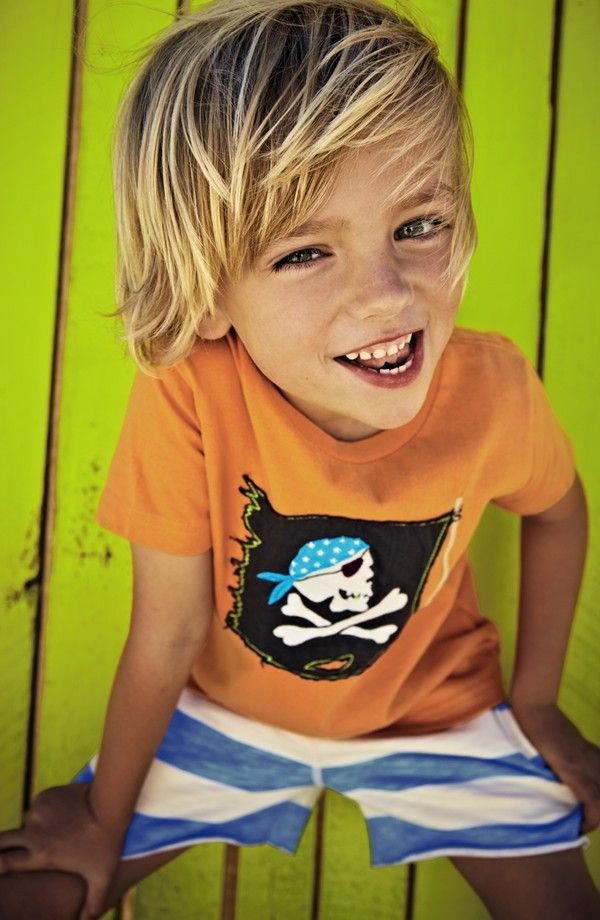 Mini Boden 'Pirate' T-Shirt (Toddler, Little Boys & Big Boys) | Nordstrom love this little boys haircut too.
