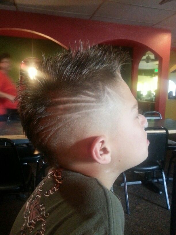Teen boy haircut
