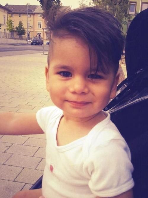 OMG adorable baby side cut cool haircut for toddler boy---Liam (if he ever gets hair) would be badass with this haircut!