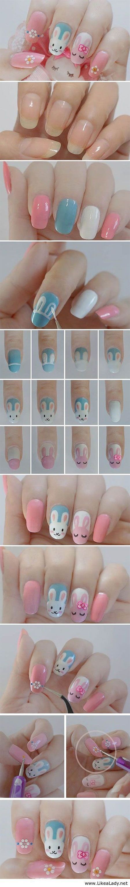 Elegant Easter Nail Art Tutorials For Beginners Learners 2014 10 Elegant Easter Nail Art Tutorials For Beginners & Learners 2014