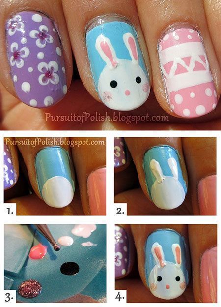 Elegant Easter Nail Art Tutorials For Beginners Learners 2014 5 Elegant Easter Nail Art Tutorials For Beginners & Learners 2014