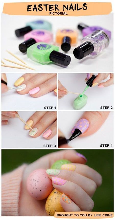 Elegant Easter Nail Art Tutorials For Beginners Learners 2014 6 Elegant Easter Nail Art Tutorials For Beginners & Learners 2014