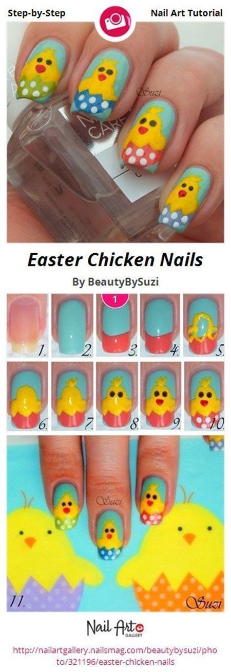 Elegant Easter Nail Art Tutorials For Beginners Learners 2014 8 Elegant Easter Nail Art Tutorials For Beginners & Learners 2014