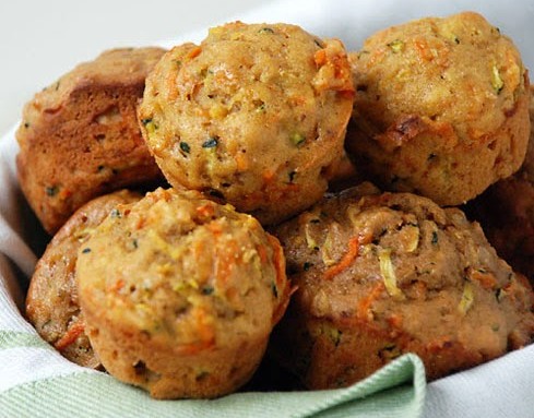 Συνταγή για παιδιά που δε τρών λαχανικά:Muffins με κολοκυθάκια και καρότα