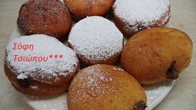 Φανταστική συνταγή για  donuts γεμιστά με nutella ή μαρμελάδα