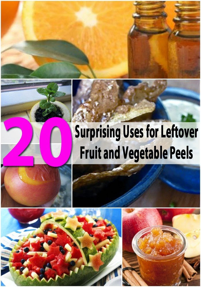 20 εκπληκτικές χρήσεις για τις φλούδες φρούτων και λαχανικών