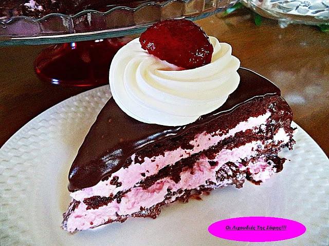 Τουρτα σοκολατα-φραουλα απο τη Σοφη Τσιώπου