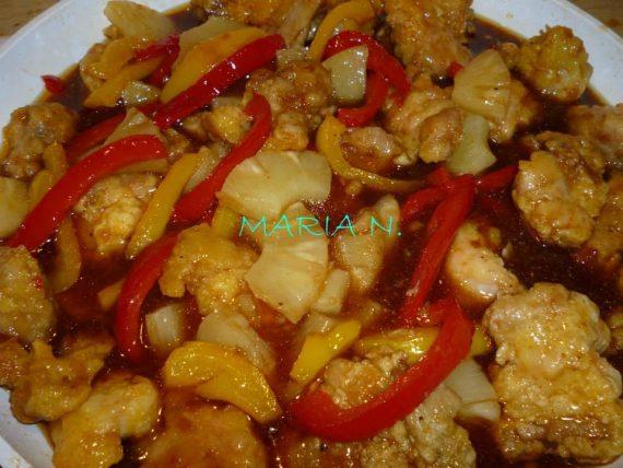 Συνταγή για γλυκόξινο κοτόπουλο