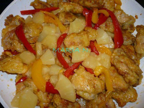 Συνταγή για γλυκόξινο κοτόπουλο