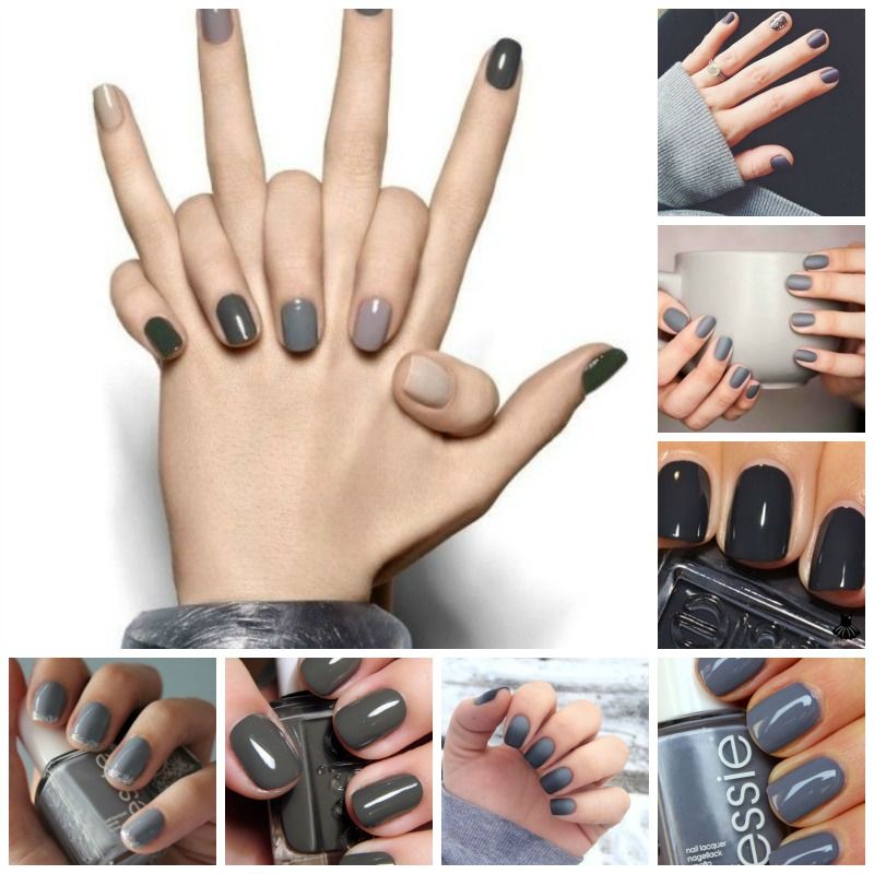 Grey nails