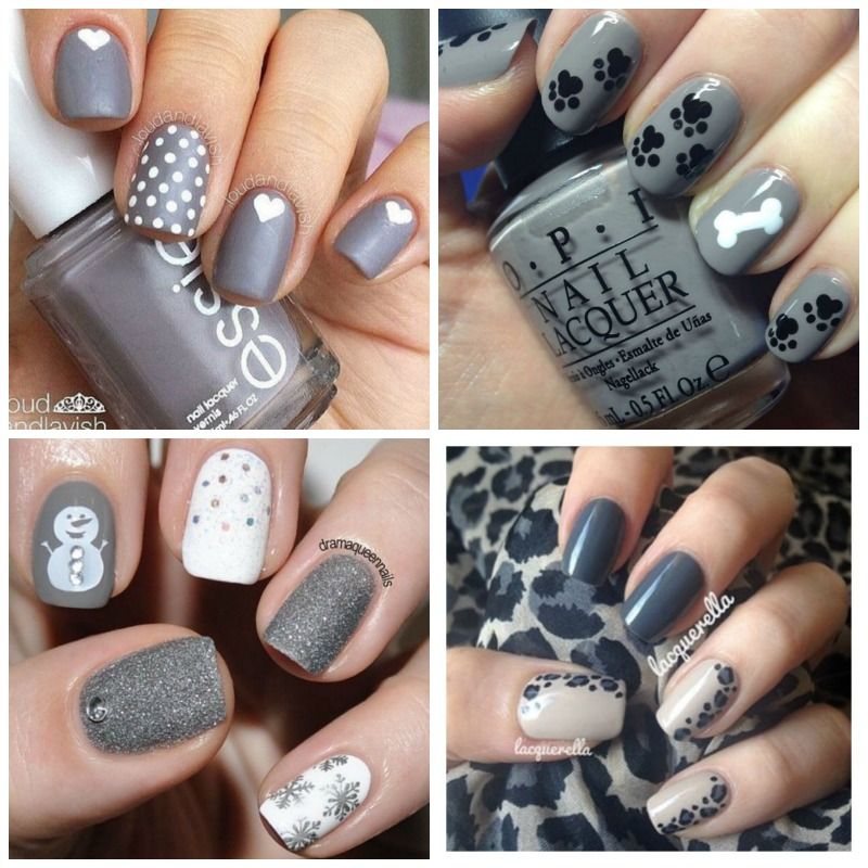 Grey nails 4