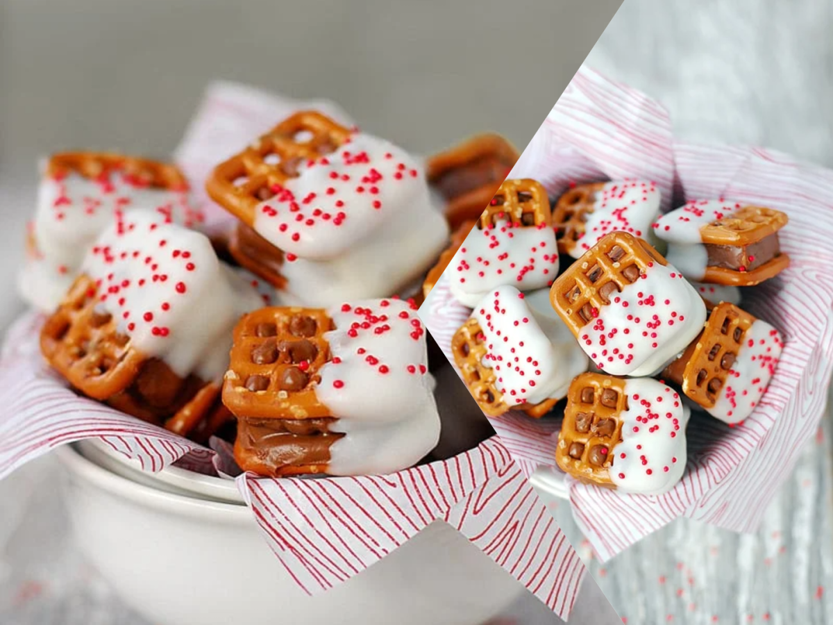 Candy Bar Pretzel Bites: Τα Εύκολα  Χριστουγεννιάτικα μπισκοτά