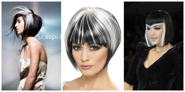 Ασπρόμαυρα μαλλιά!Ένα ιδιαίτερο στυλ των δύο άκρων στο μαλλί σας! 1